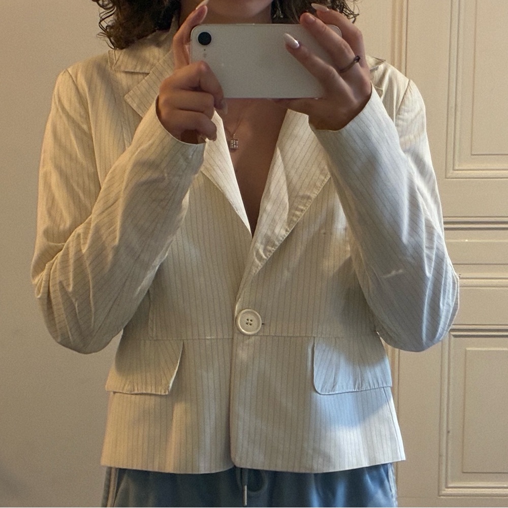 Elegant Cream Blazer for Women